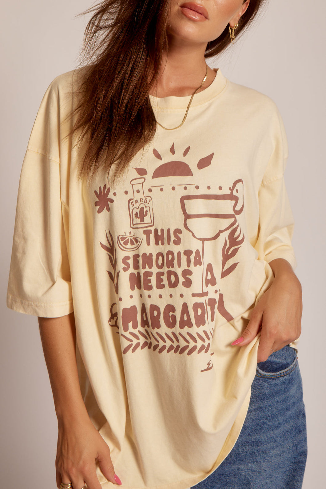 THE MARGI TEE - LATTE