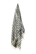 Load image into Gallery viewer, TRIBAL STRIPE TURKISH TOWEL
