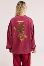 Load image into Gallery viewer, THE DRUNKEN MERMAID UNISEX JUMPER - MAROON
