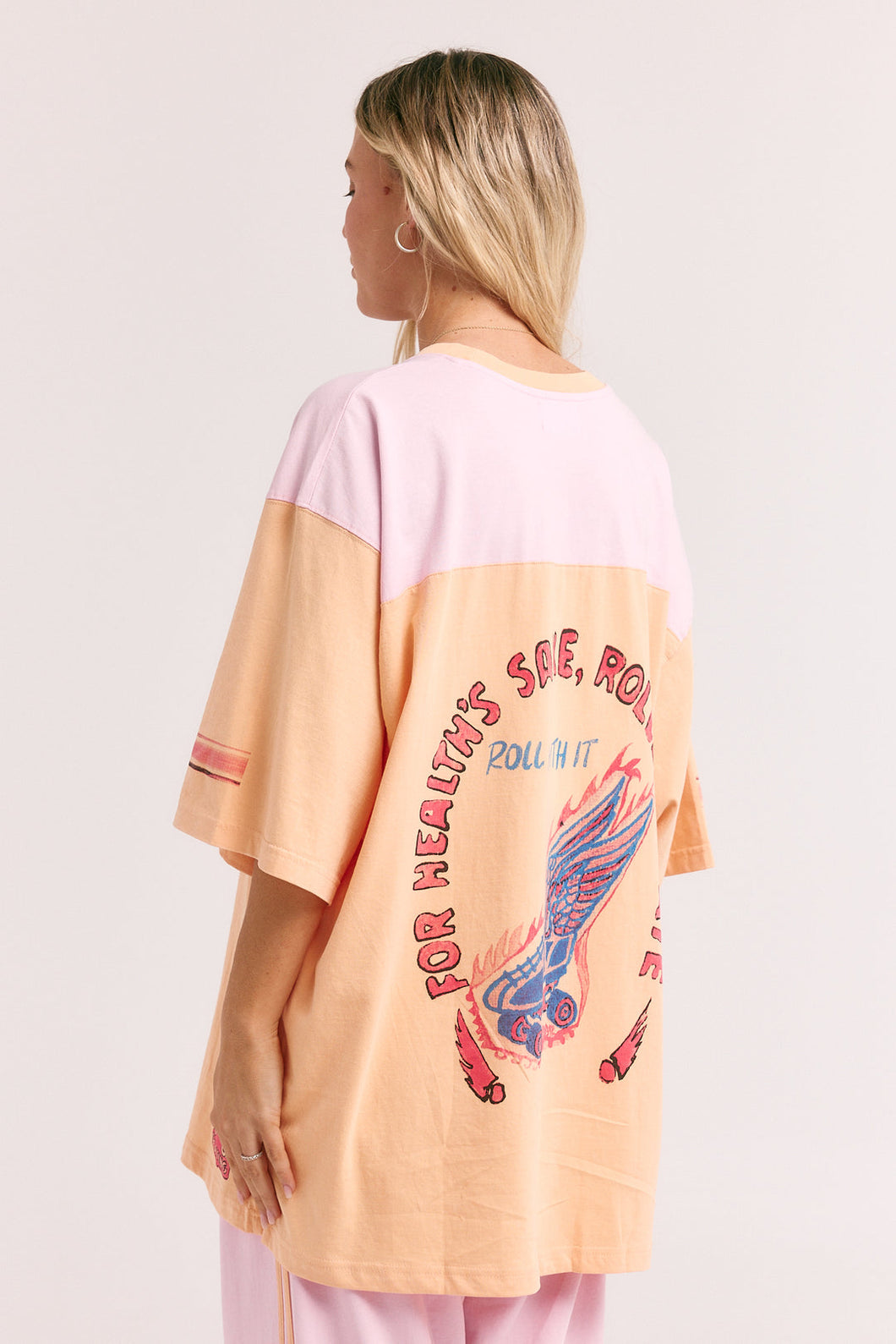 THE SKATE DON’T HATE TEE - PEACH