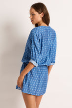 Load image into Gallery viewer, MONTE &amp; LOU JEANIE 3/4 SLEEVE SHIRT DRESS
