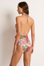 Load image into Gallery viewer, MONTE &amp; LOU FRANKIE FRILL HALTER ONE PIECE
