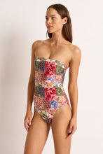 Load image into Gallery viewer, MONTE &amp; LOU FRANKIE RUCHED BANDEAU ONE PIECE
