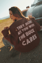 Load image into Gallery viewer, WHO THE BUCK CARES KNIT JUMPER
