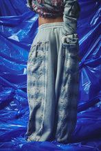 Load image into Gallery viewer, CHECK MATE WIDE LEG TRACKIES - BLUE
