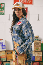 Load image into Gallery viewer, THE HORSE POWER FLANNEL -BLUE
