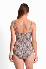Load image into Gallery viewer, JANTZEN TROPICA DD/E RUCHED BAR FRONT ONE PIECE
