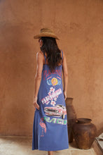 Load image into Gallery viewer, FLAMINGO RACING MAXI DRESS - PURPLE
