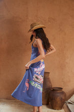 Load image into Gallery viewer, FLAMINGO RACING MAXI DRESS - PURPLE
