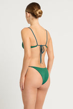 Load image into Gallery viewer, BARE by BOND EYE GWEN BALCONETTE BRA TOP - REVERSIBLE PETROL BLUE/FOREST
