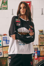 Load image into Gallery viewer, THE LONG SLEEVE MERMAID RACING TEE-  BLACK
