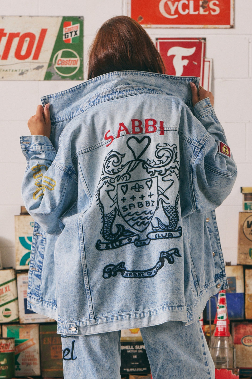 THE MERMAID RACING DENIM JACKET