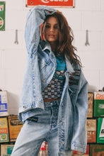 Load image into Gallery viewer, THE MERMAID RACING DENIM JACKET
