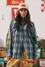 Load image into Gallery viewer, THE HORSE POWER FLANNEL -BLUE
