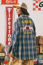Load image into Gallery viewer, THE HORSE POWER FLANNEL -BLUE
