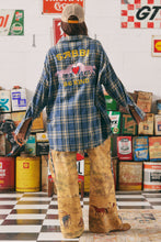 Load image into Gallery viewer, THE HORSE POWER FLANNEL -BLUE
