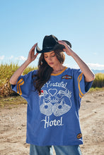 Load image into Gallery viewer, BEYOUTIFUL HOTEL TEE- BLUE
