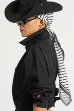 Load image into Gallery viewer, BOND-EYE / PIP EDWARDS KAIA SARONG - BLACK / WHITE STRIPE
