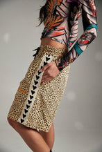 Load image into Gallery viewer, RAVING HEARTS SHORTS (JORTS) - DRILL LEOPARD
