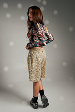 Load image into Gallery viewer, RAVING HEARTS SHORTS (JORTS) - DRILL LEOPARD
