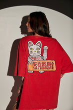 Load image into Gallery viewer, CHAMPAGNE TATTOO TEE - RED
