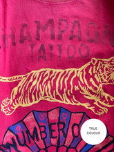 Load image into Gallery viewer, CHAMPAGNE TATTOO TEE - RED
