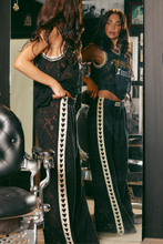 Load image into Gallery viewer, THE RAVING HEARTS LACE PANTS -BLACK
