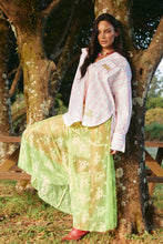Load image into Gallery viewer, LACE MAXI SKIRT - CHARTREUSE

