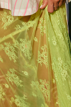 Load image into Gallery viewer, LACE MAXI SKIRT - CHARTREUSE
