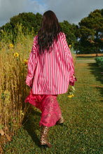 Load image into Gallery viewer, THE DON JULIO SHIRT - SUN FLOWER FIELDS - RED /PINK STRIPE
