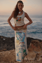 Load image into Gallery viewer, THE SEAS THE DAY MAXI SKIRT - CREAM
