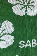 Load image into Gallery viewer, HIBISCUS KNIT BIKE PANTS - GREEN
