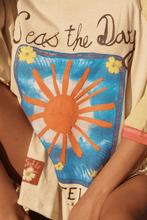 Load image into Gallery viewer, THE SEAS THE DAY RAGLAN TEE - MUSTARD
