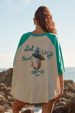 Load image into Gallery viewer, LONG TIME NO SEA RAGLAN TEE - GREEN
