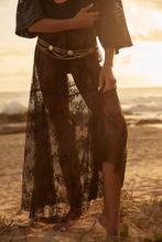 Load image into Gallery viewer, LACE MAXI SKIRT - BLACK
