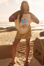 Load image into Gallery viewer, THE BE YOU RAGLAN TEE - CREAM/BROWN
