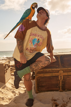 Load image into Gallery viewer, THE BE YOU RAGLAN TEE - CREAM/BROWN
