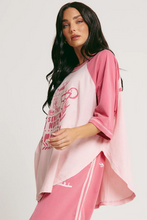 Load image into Gallery viewer, THE RAGLAN MARGIE TEE - PINK
