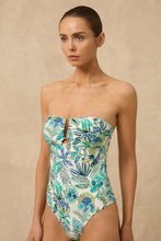 Load image into Gallery viewer, MONTE &amp; LOU HYDRA RUCHED U WIRE BANDEAU ONE PIECE
