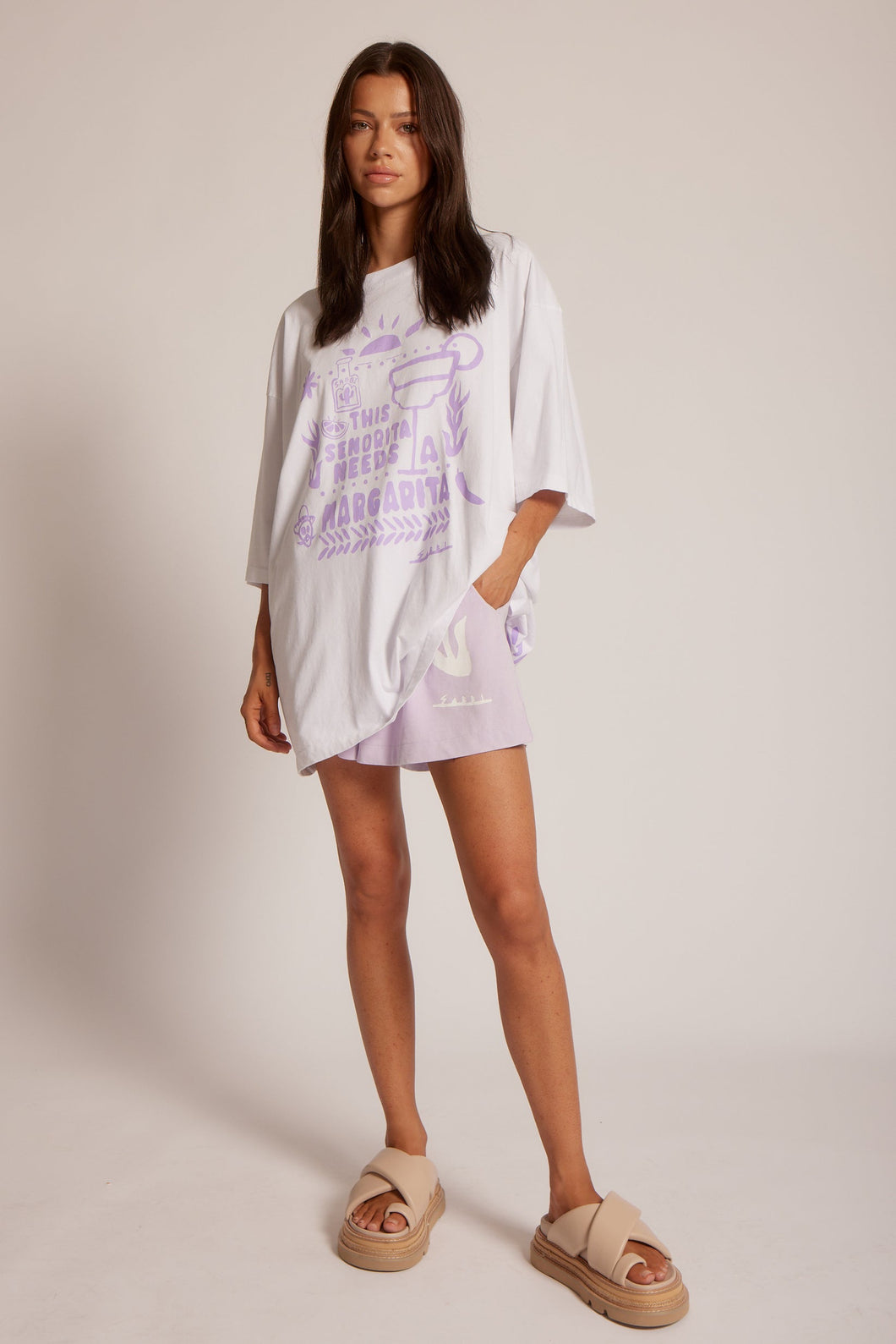 THE MARGI TEE - LILAC