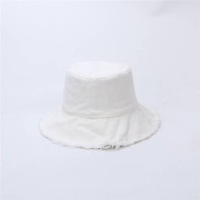 Load image into Gallery viewer, BUCKET HAT Cotton Frayed Edge
